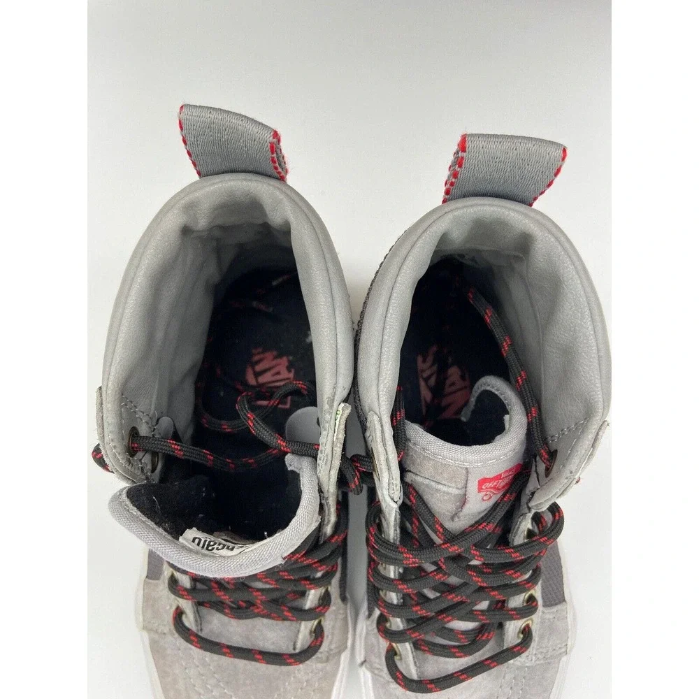 VANS Off The‎ Wall High-Top Unisex Sneaker Shoes M 6.5 W 8.0 Gray Scotchgard